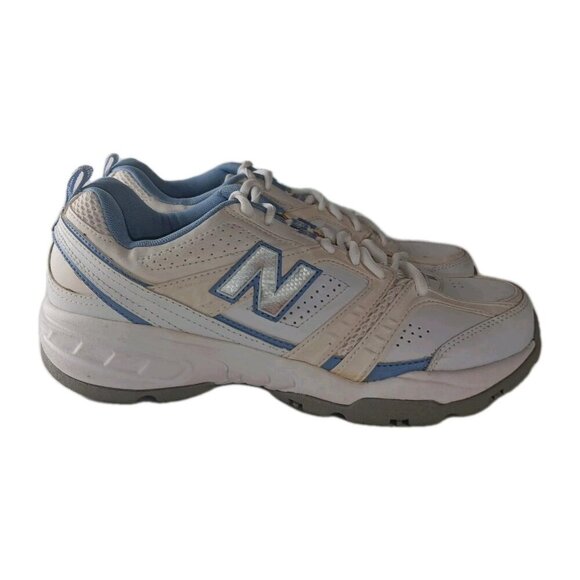 New Balance Shoes Womens 10 B 409 Athletic Running Sneakers WX409WL White Blue - Picture 1 of 12